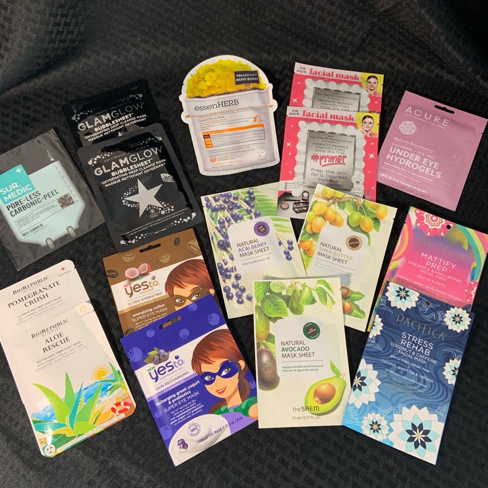 Bundle of 16 Sheet Masks & Eye Masks